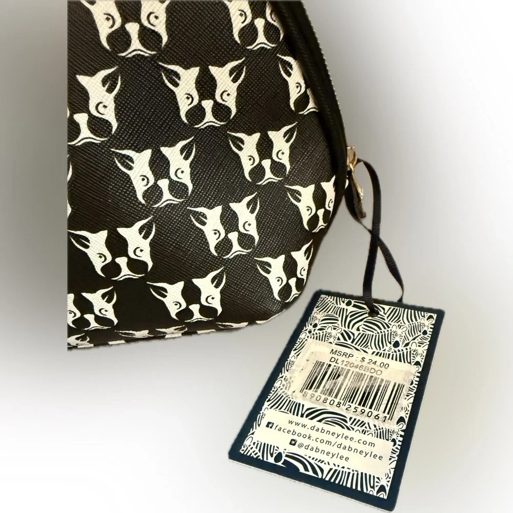 Dabney Lee • French Bulldog Cosmetic Case • NWT • Travel Pouch